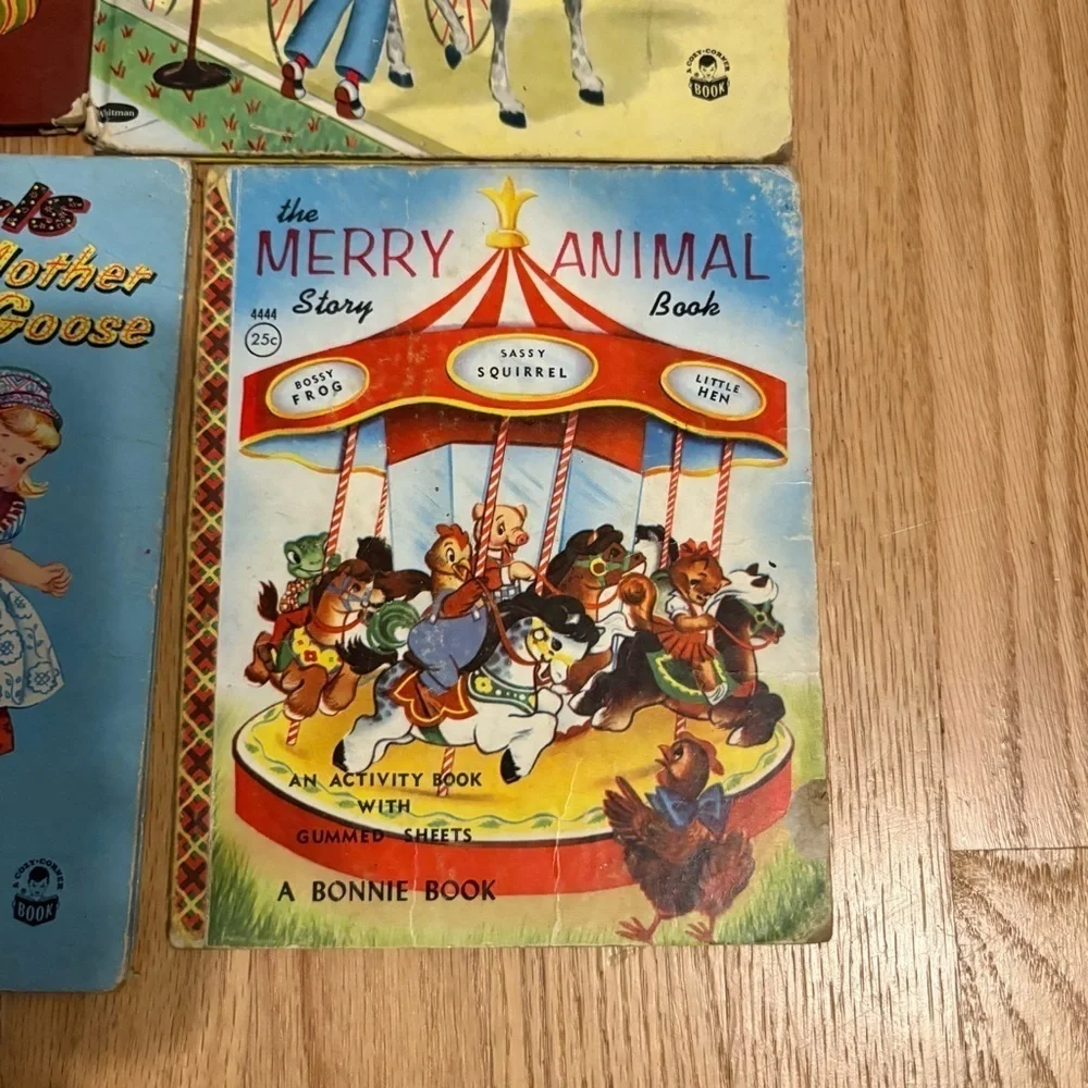 Vintage Kids Storybook Bundle The Merry Animal Story Book Bonnie Pepper